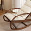 Chaise berçante ergonomique en bois massif