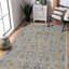 Bristol Wool Floral Area Rug in Silver-68022729