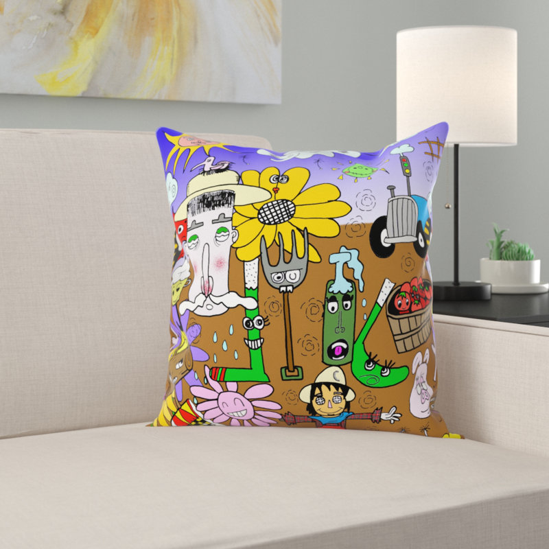 Benji Square Throw Cushion, 58 x 58cm