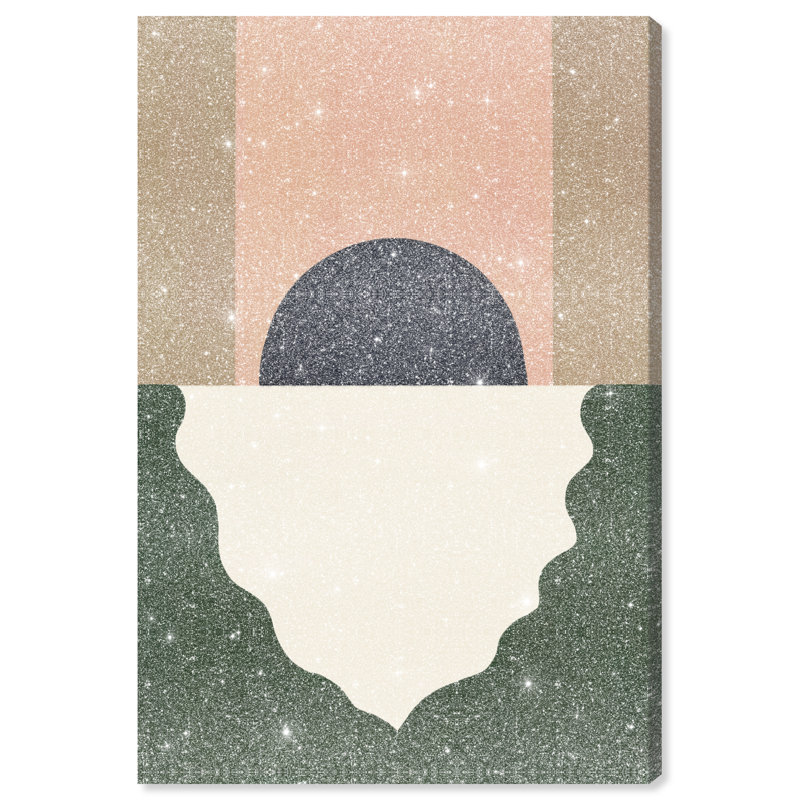 Moonrise Abstract Abstract Canvas Print by Oliver Gal, Black Frame, 10 x 15, 10"H x 15"W, Gallery Wrapped