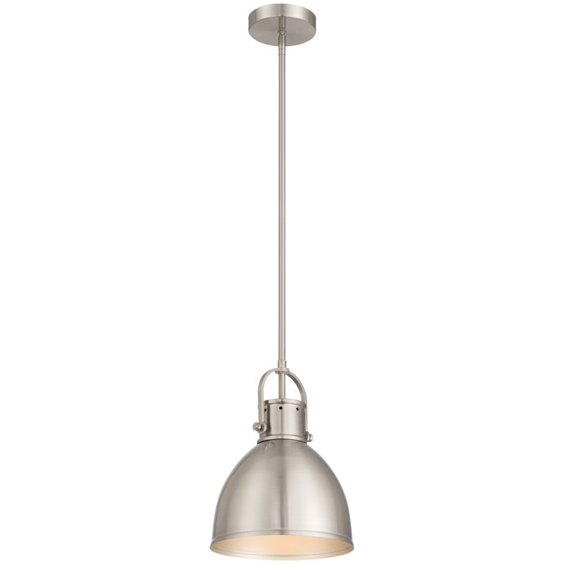 Luminaire suspendu 1 lumière London - Finition acier brossé, Acier brossé