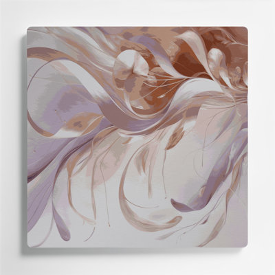 «Lyrical Abstraction 73», art mural en métal beige