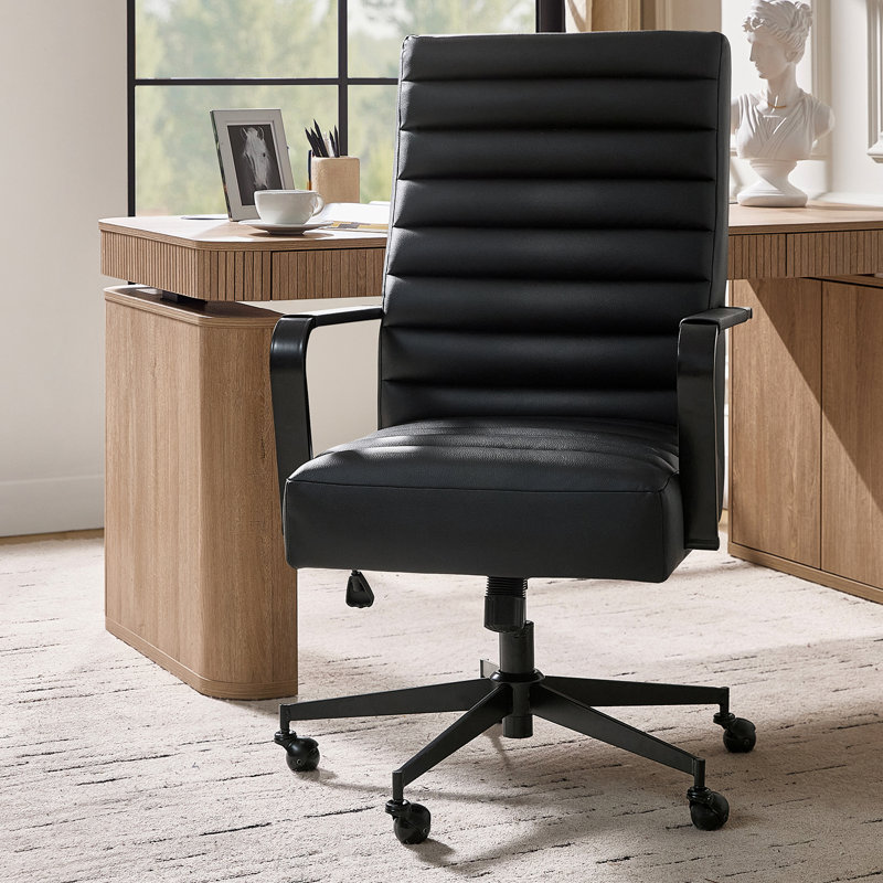 Chaise de bureau Martha, Noir