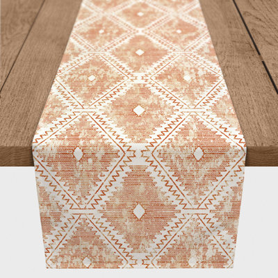 Karmele Rectangle Ikat Polyester Table Runner