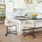 Kuenn 26.4" H Counter Height Bar Stools Set Of 2, Modern Barrel Counter Stools With Backrest And Arms, Metal Legs, Upholstered Accent Barstools For Kitchen Island