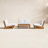 Louise Acacia 4 - Person Patio Conversation Set with Cushions-88683780