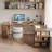 Tan Rectangular Solid Wood desks-107997178-107997180