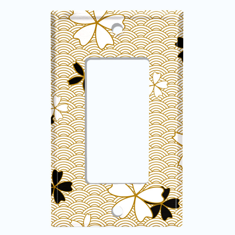 Patterned 1 - Gang Toggle Light Switch Standard Wall Plate