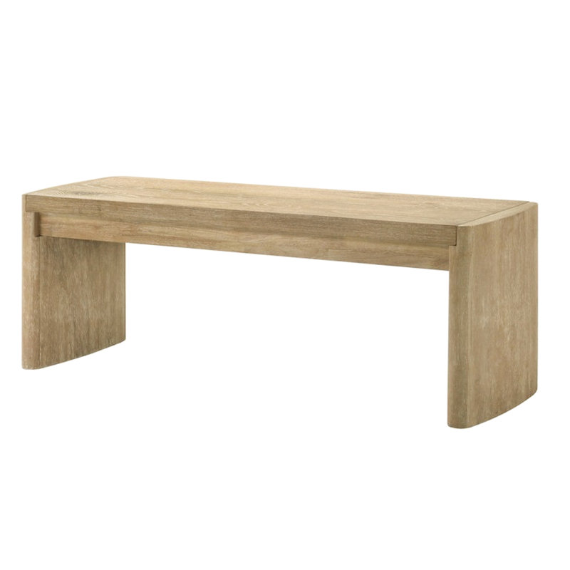 Dining Bench With Panel Legs