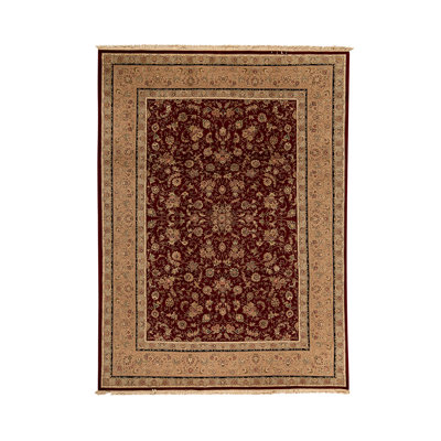 Handmade Silk and Wool Oriental Area Rug