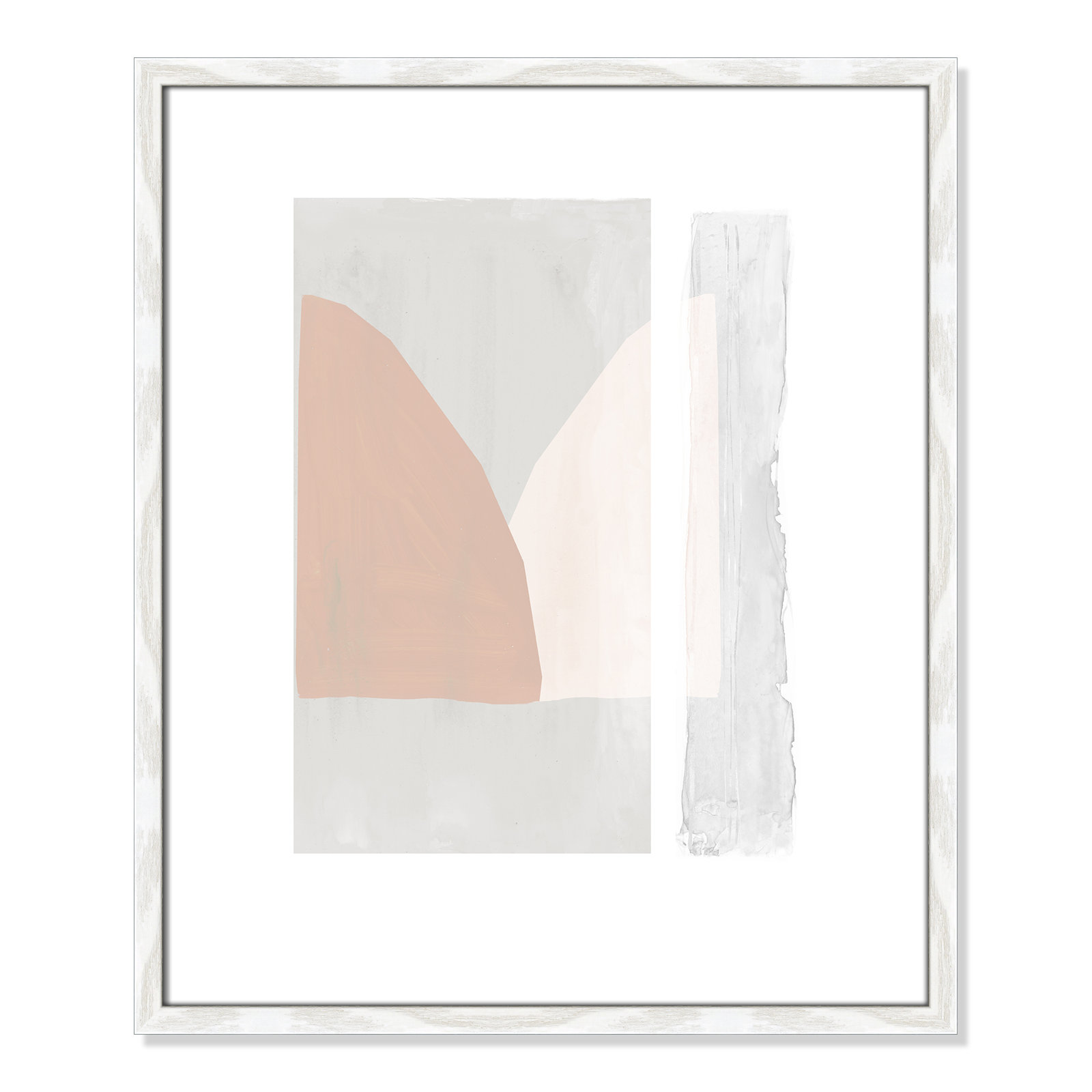 Soft and Light - Painting Print, White Wood Framed Paper, 25.5" H x 21.5" W x 0.75" D