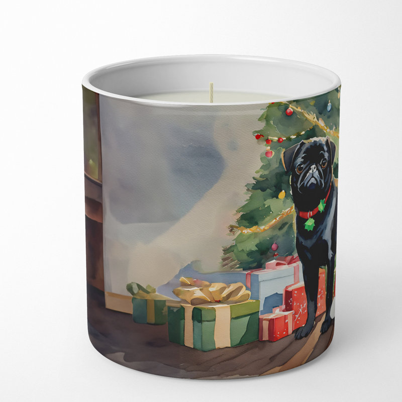 Christmas Tree Scented Tumbler Candle with Ceramic Holder