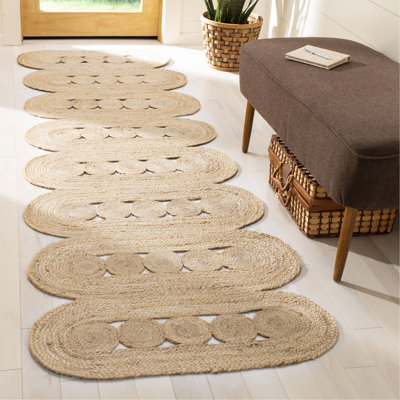 Harden Hand Woven Jute Solid Color Rug