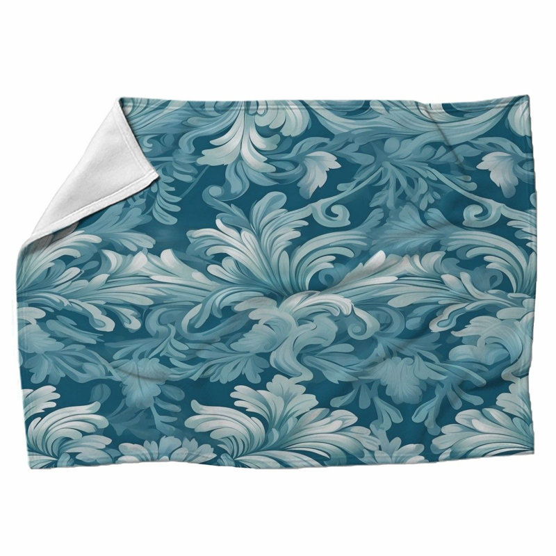 Machine Printed Throw Blanket, 51" W x 60" L