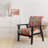 Colorful Op Art Surrealism I - Upholstered Modern Arm Chair, Op Art Accent Chair
