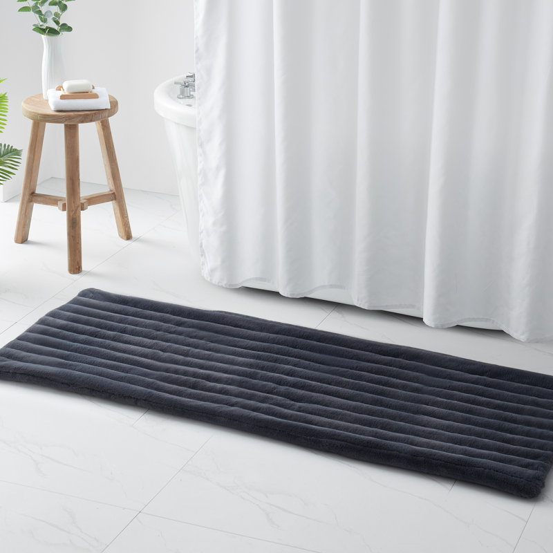 Tapis pour salle de bain Jasiel, gris