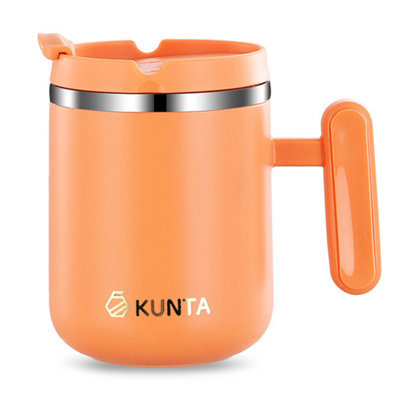 15 oz Coffee Mug, Vacuum Insulated Camping Mug with Lid, Double Wall Stainless Steel Travel Tumbler Cup, Thermal Coffee Mug, Powder Coated