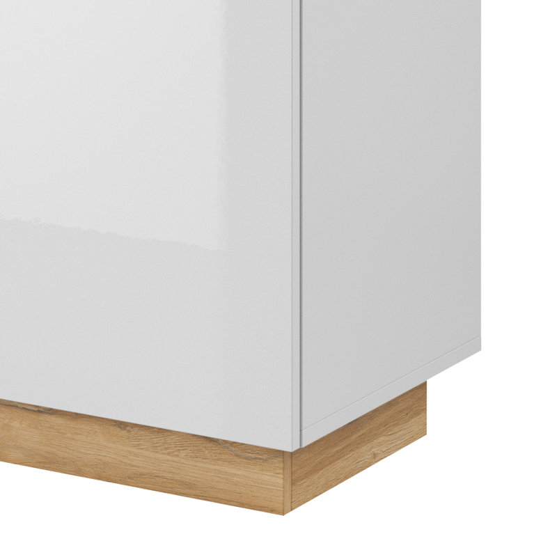 Armagh Chest of Drawers, White/Oak