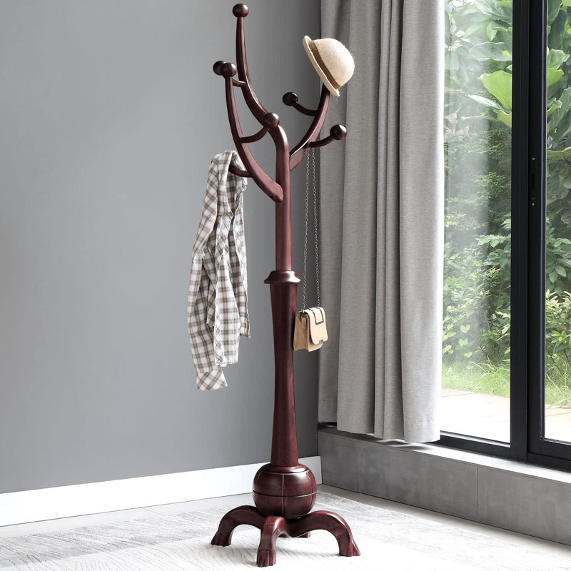 Freestanding Coat Rack, Red