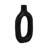 Ceramic Textured Cutout Vase, Oval-1746432321