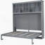Lit escamotable mural Murphy avec tablettes supérieures et port USB-799151070