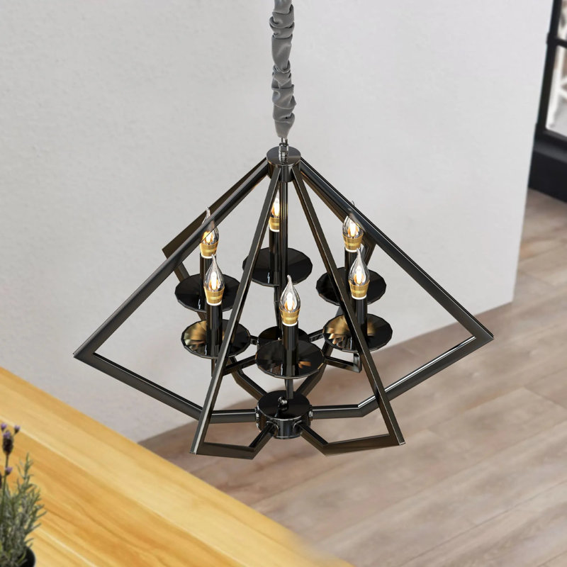 6 - Light Candle Style Chandelier