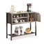 Console rectangulaire noire en bois manufacturé-131373777