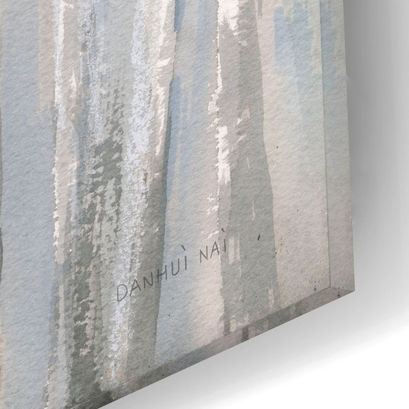 «Fall Birches» par Danhui Nai, art mural en verre acrylique, H 12 po x l 16 po x P 0,13 po