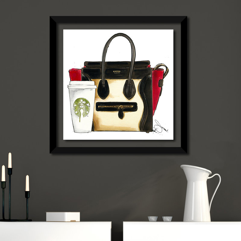 «My New Bag», impression sur toile, H 31,5 po x l 31,5 po x P 1 po, Cadre noir