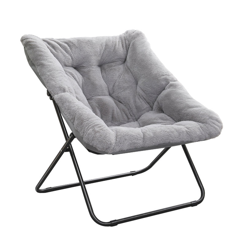 Carri Upholstered Accent Chair, Gray Polyester Blend