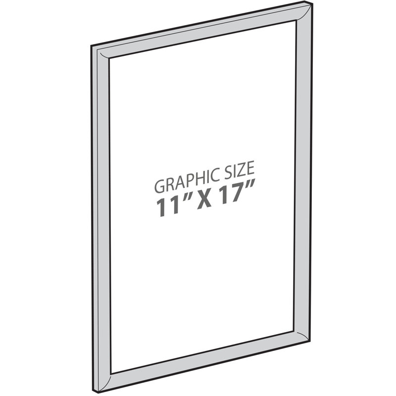 Cadre porte-affiche mural en plastique 11 po x 17 po, ensemble de 2 affiches murales