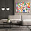 «City Life» par Linda Woods, art mural sur toile-1472898847