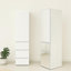 Système de placard modulaire en bois avec miroir Elise