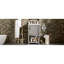 Combo de meuble-lavabo de salle de bain pour petite salle de bain / meuble-lavabo avec lavabo rectangulaire en céramique / meuble-lavabo avec 1 porte et 1 tablette ouverte