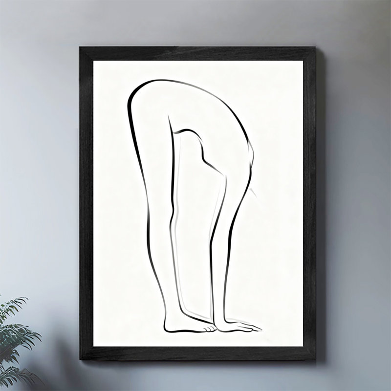 "Black" Vintage Elegant silhouette of a Lady, reproduction d'art encadrée de style rétro, H 11 po x l 9 po