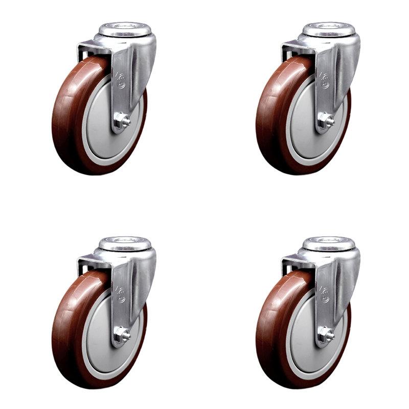 Polyurethane Caster, Maroon