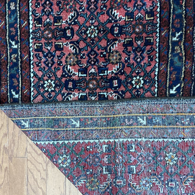  Handmade Hamadan Wool Runner