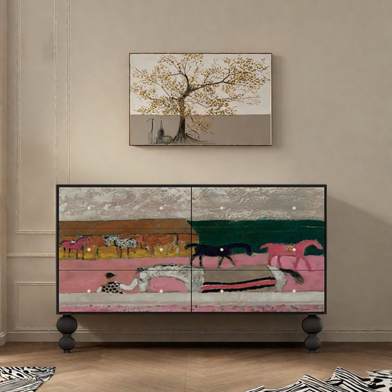 Buffet avec armoire de rangement 53,1 po