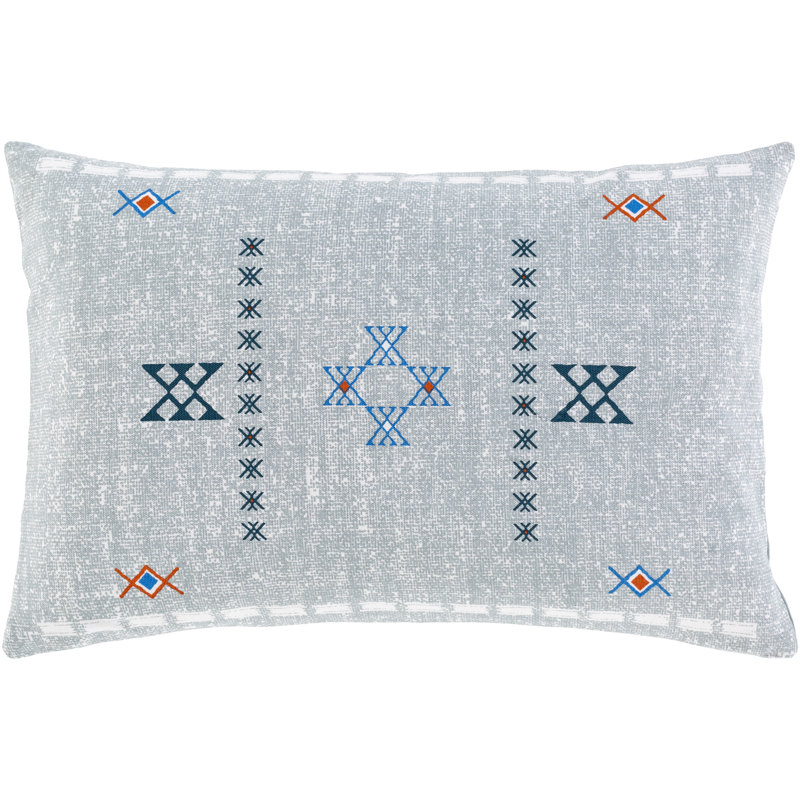 Housse de coussin rectangulaire en coton, Poly