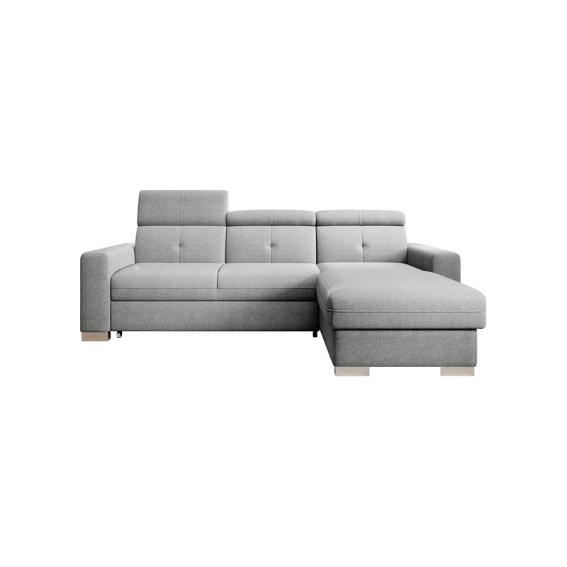 Koreon 3 Seater Sofa Bed, Grey 04VER, Right Hand Facing