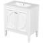 Meuble-lavabo blanc de 30 po avec lavabo, porte à fermeture en douceur de style rétro, rangement spacieux, lavabo en céramique, bois véritable et attrait, tiroir fonctionnel avec tablette, fabrication solide,-125885554