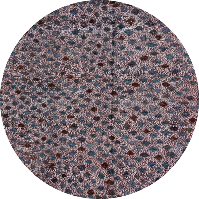 Abstract Indoor Rug, Round 6'