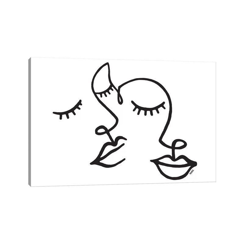 In Couple by Ninhol - Wrapped Canvas Print, 20.32 cm H x 30.48 cm W
