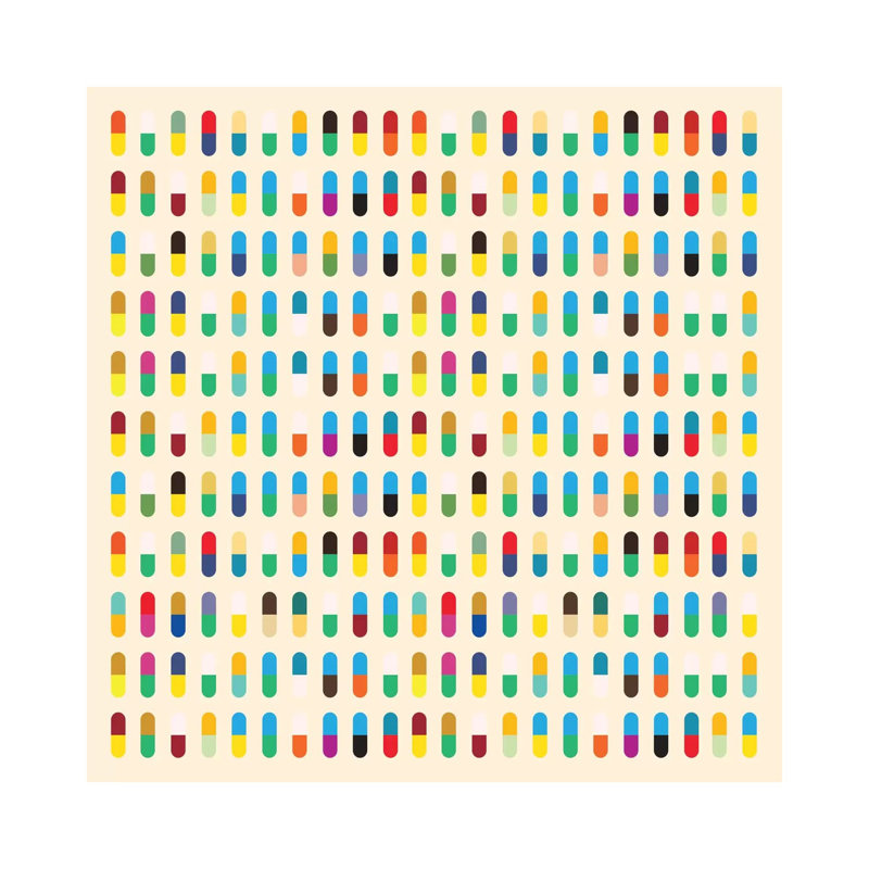 Modern Art- 10 Capsules by 5by5collective - Wrapped Canvas Square Print, 45.72 cm H x 45.72 cm W