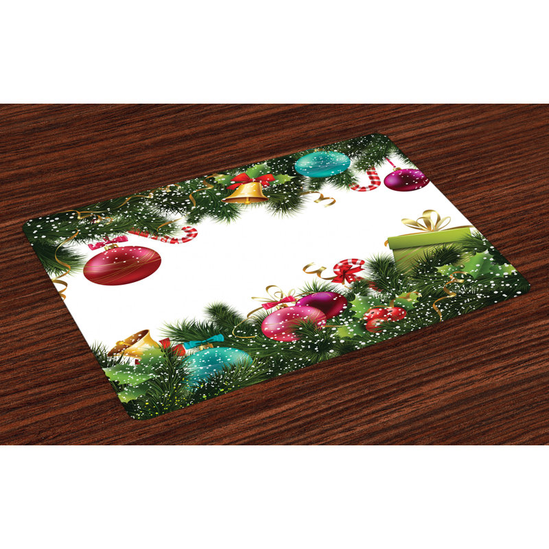 Gisele Christmas New Year Celebration Placemat