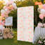 5 panneaux muraux de fleurs, décoration murale fleurs artificielles