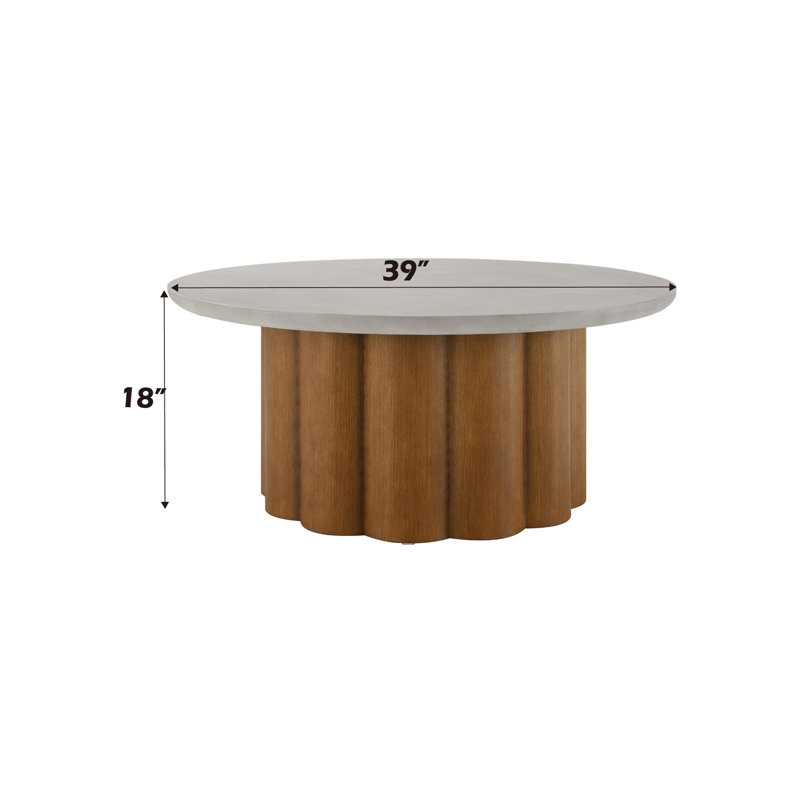 Gleason Round Shaped Coffee Table