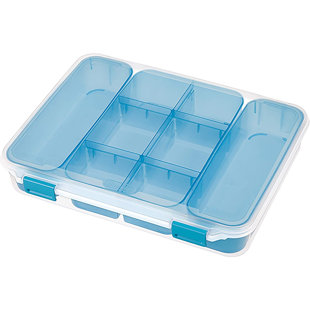 3 Layers 18 Compartments Clear Storage Box Container Jewelry Bead Organizer  Case Plastic Empty Box Multifunction Tool Case 3 La