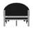 Aurey Upholstered Platform Bed Frame - Curved Stitched Headboard And Slat Foundation-47005458-47005457