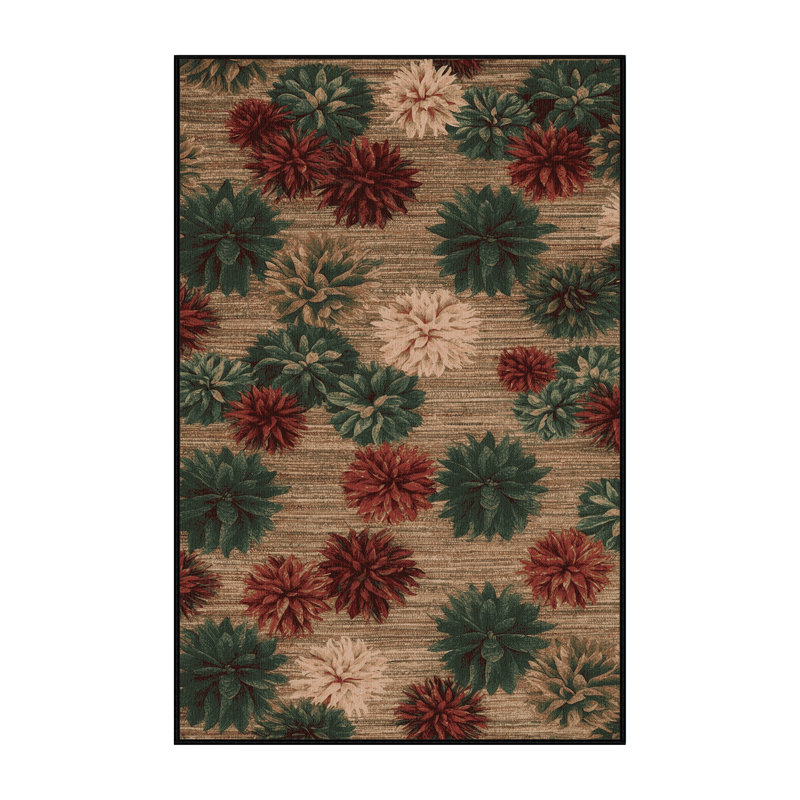 Tapis brun lavable à la machine, Rectangle 2 pi x 3 pi